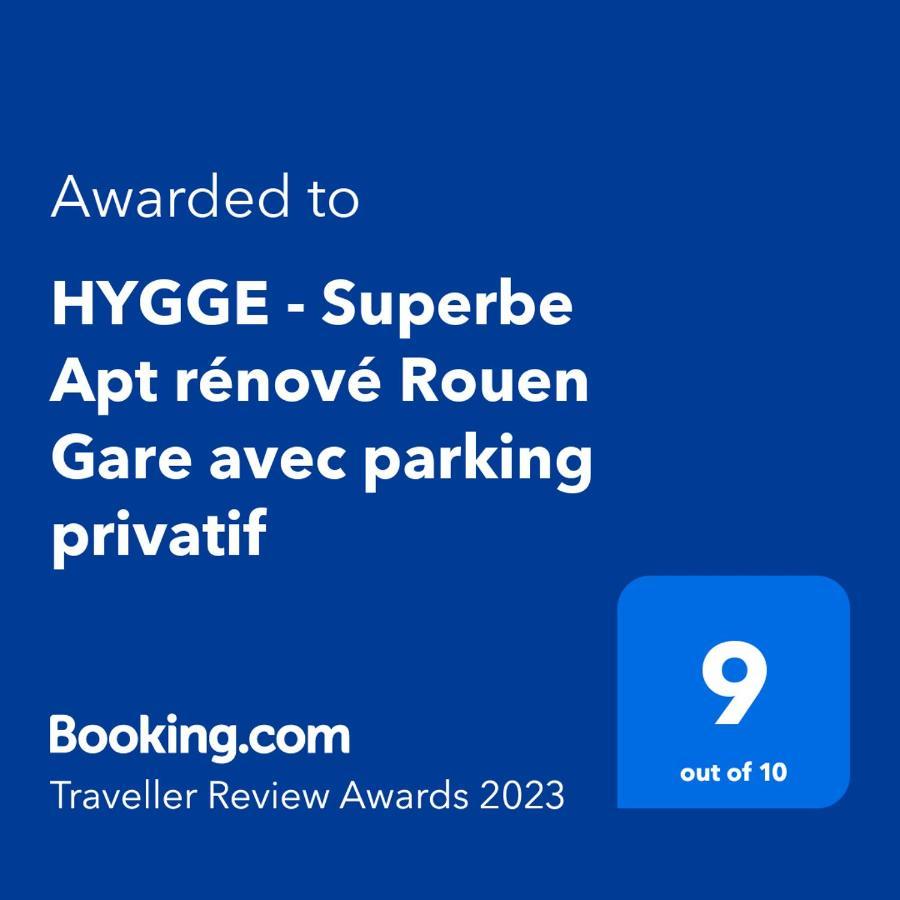 Hygge - Superbe Apt Renove Rouen Gare Avec Parking Privatif Apartamento Exterior foto